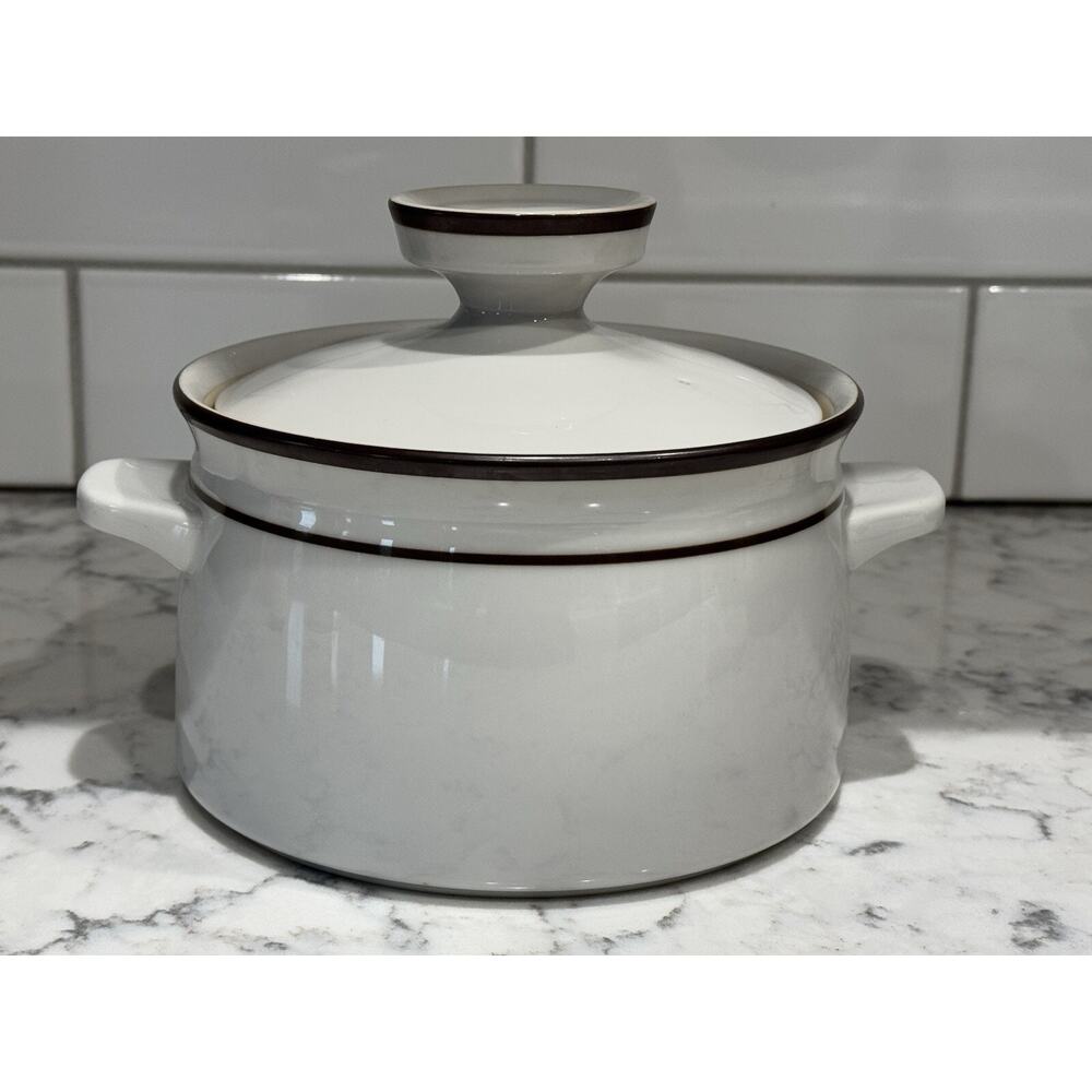 Noritake Stoneware Tundra Covered Casserole Vegetable Dish Lid